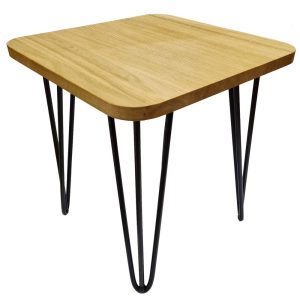 KUBRi 0503 – luxusní dubový konferneční stolek s kovovými nohami