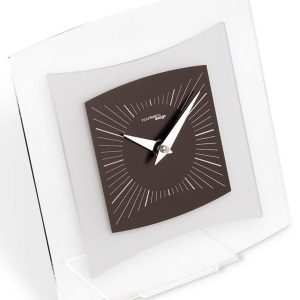 Designové stolní hodiny I805CL chocolate IncantesimoDesign 20cm