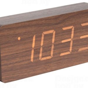 Designové LED hodiny s budíkem Karlsson KA5654DW 21cm