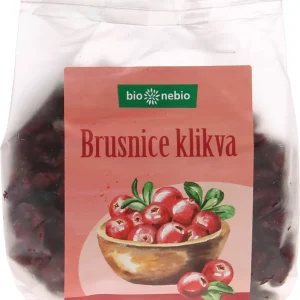 bio*nebio Sušené brusinky nesířené 200 g BIO