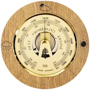 KUBRi 0201 – špičkový barometr na masivní dubové podložce