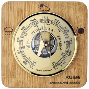 KUBRi 0210 – špičkový barometr v dubovém rámu od českého výrobce