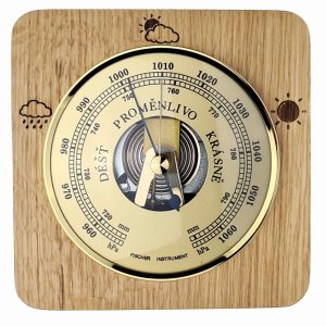 KUBRi 0211 – špičkový barometr na masivní dubové podložce
