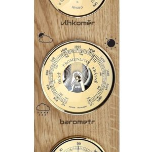KUBRi 0220 – špičkový barometr s vynikající citlivostí v dubovém rámu