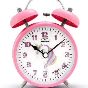 Bentime NB40-TB11501PU-O – dětský růžvý budík s motivem jednorožce