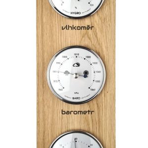 KUBRi 0221S – špičkový barometr s vynikající citlivostí v dubovém rámu