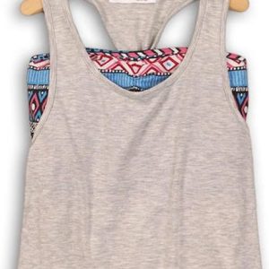 Tílko dívčí, Minoti, GLASTO 2, šedá – 140/146 | 10/11let