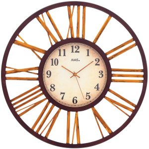 AMS 5577 – stylové hodiny řízené signálem o průměru 50 cm