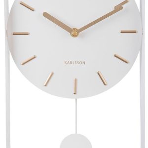 Designové kyvadlové nástěnné hodiny Karlsson KA5796WH 33cm