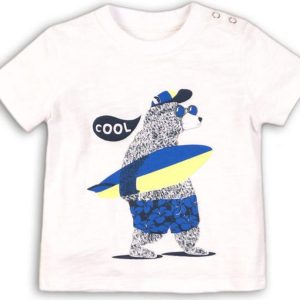 Tričko chlapecké s krátkým rukávem, Minoti, HOLIDAY 4, bílá – 74/80 | 9-12m