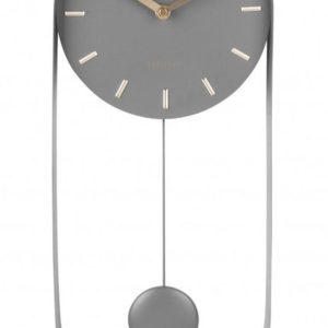 Designové kyvadlové nástěnné hodiny Karlsson KA5822GY 50cm