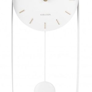 Designové kyvadlové nástěnné hodiny Karlsson KA5822WH 50cm