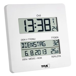 TFA 60.4509.02 – Nástěnné hodiny řízené rádiovým signálem DCF