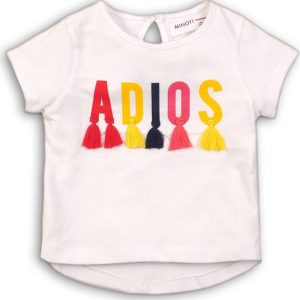 Tričko dívčí s krátkým rukávem, Minoti, MEXICO 3, bílá – 86/92 | 18-24m