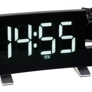 Digitální budík s projekcí, rádiem a možností nabíjení TFA 60.5015.02 – bílé LED číslice