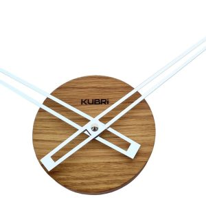 Minimalistické dubové hodiny české výroby KUBRi 0015