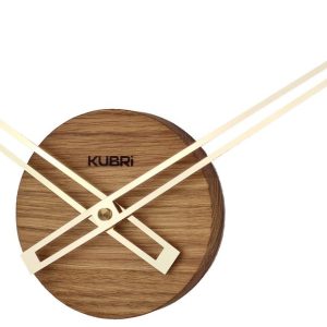 Minimalistické dubové hodiny české výroby KUBRi 0016