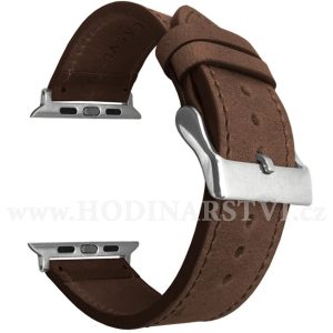 Tmavě hnědý kožený řemínek LAVVU Top Grain pro APPLE WATCH 38-40 mm LSXACS1