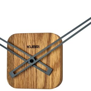 Minimalistické dubové hodiny české výroby KUBRi 0034