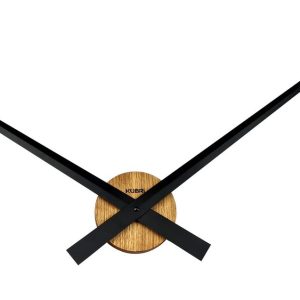 Minimalistické dubové hodiny české výroby s robustními ručičkami KUBRi 0017