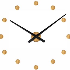 Nalepovací dubové hodiny české výroby KUBRi 0008