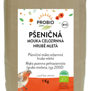 PROBIO Mouka pšeničná celozrnná hrubě mletá 1 kg BIO