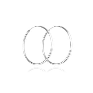 MINET Stříbrné náušnice KRUHY 3 cm