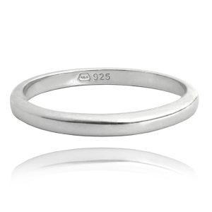 MINET Minimalistický snubní stříbrný prsten vel. 56