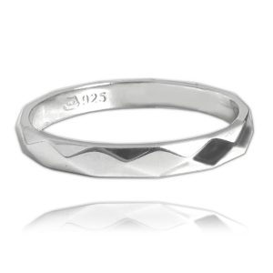 MINET+ Minimalistický snubní stříbrný prsten vel. 56