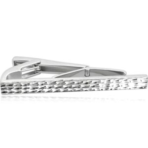 MINET Pánská broušená stříbrná spona na kravatu – Ag 925/1000 10,45g