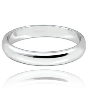 MINET+ Stříbrný snubní prsten 4 mm – vel. 56