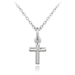MINET Stříbrný náhrdelník křížek