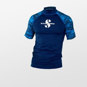 Lycrové Triko Scubapro Rash Guard Aegean Upf50 Krátký Rukáv Pánské L