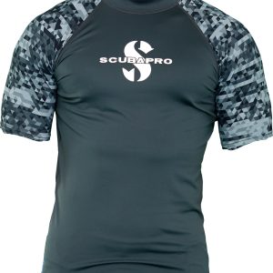 Lycrové Triko Scubapro Rash Guard Graphite Upf50 Kratký Rukáv Panské L