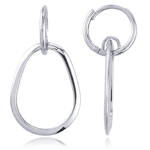 MINET Moderní náušnice z bílého zlata Au 585/1000 1,50g