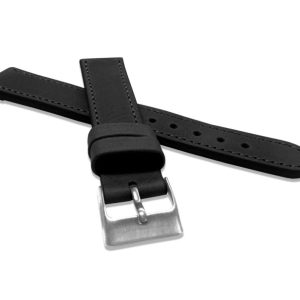 Černý prošitý řemínek LAVVU SPORT z luxusní kůže Top Grain LSAUB19