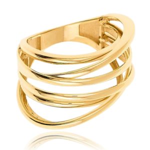 MINET Moderní zlatý prsten Au 585/1000 vel. 57 – 4,25g