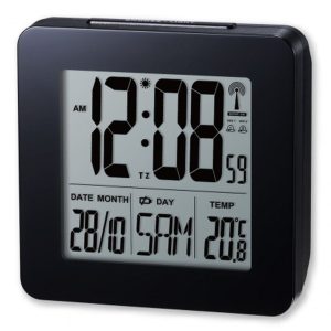 Digitální budík s teploměrem RM510 black