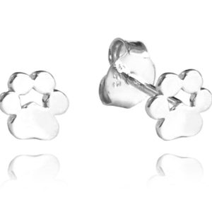 MINET Stříbrné náušnice TLAPKY