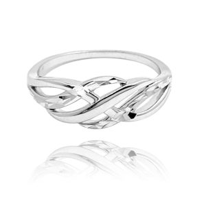 MINET Broušený stříbrný prsten vel. 58