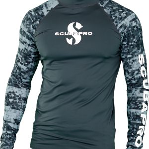 Lycrové Triko Scubapro Rash Guard Graphite Upf50 Dlouhý Rukáv Panské L
