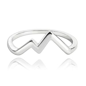 MINET Cestovatelský stříbrný prsten HORY vel. 53