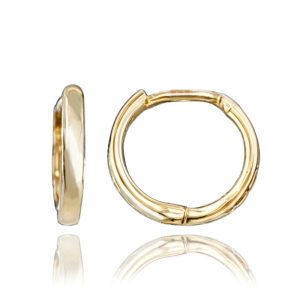 MINET Zlaté náušnice kroužky Au 585/1000 0,85g