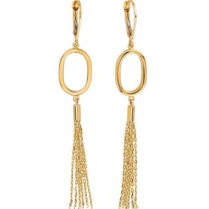 MINET Moderní zlaté náušnice Au 585/1000 2,75g