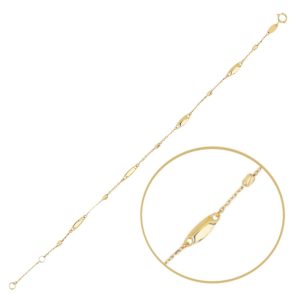 MINET Elegantní zlatý náramek Au 585/1000 1,20g