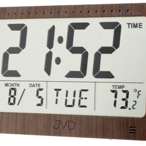 JVD DH9711 – Digitální hodiny s budíkem a velkým výběrem melodií