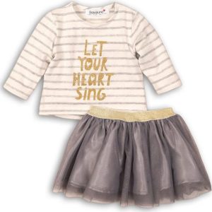 Dívčí set , tričko a sukně TUTU, Minoti, SWAN 2, holka – 74/80 | 9-12m