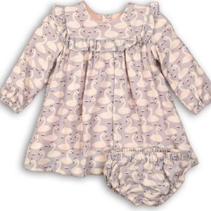 Šaty dívčí a kalhotky, Minoti, SWAN 4, holka – 86/92 | 18-24m