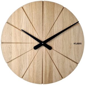KUBRi 0092 – dubové hodiny české výroby o průměru 44 cm