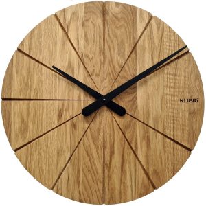 KUBRi 0093 – dubové hodiny české výroby o průměru 44 cm